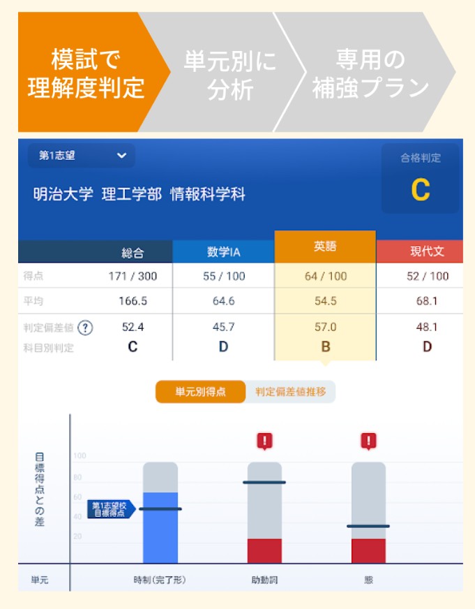 Assessment of understanding in mock exams